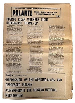 Palante he Young Lords Party Newspaper Archive, published by Chicago-based street gang that becam...