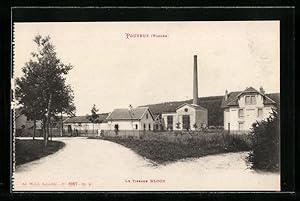 Carte postale Pouxeux, Le Tissage Bloch
