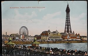 Blackpool Tower Pier Vintage Postcard