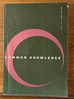 Common Knowledge, Vol. 1 No. 1