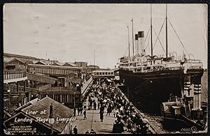 Ship Liverpool Liner Vintage Postcard