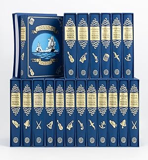 Nineteen of the complete set of 20 volumes of the Aubrey-Maturin series (lacking only 'Clarissa O...