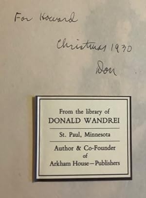 Fairy Tales By Hans Christian Andersen (Harry Clarke illustrations) Donald Wandreis copy inscrib...