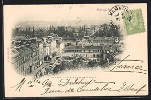 Carte postale Elbeuf, La Rue St-Jean, St-Aubin, vues de rues