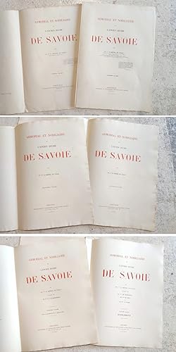 Armorial et Nobiliaire de l'Ancien Duché de Savoie (Complet des 6 volumes en feuilles telles que ...