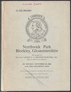Catalogue of the remaining contents of Northwick Park, Blockley, Gloucestershire. The property of...