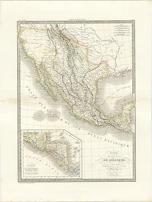 [Mexico] Carte des États-Unis du Mexique.