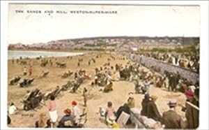 Weston-Super-Mare The Sands Vintage Postcard