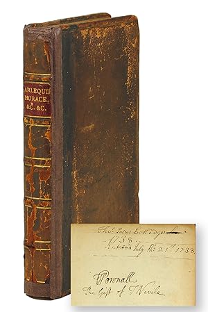A sammelband of 18th century works on poetry with the signature of Thomas Pownall, colonial gover...