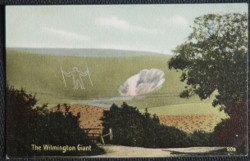 Wilmington Long Man Giant Postcard