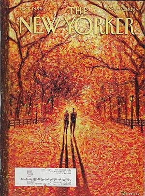 The New Yorker November 9, 2009 Eric Drooker Cover, Complete Magazine