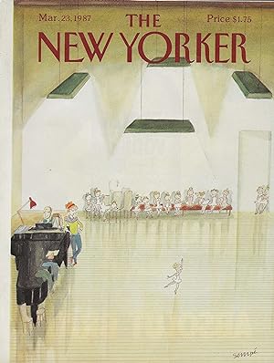 The New Yorker March 23, 1987 J.J. Sempe FRONT COVER ONLY
