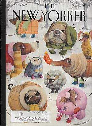 The New Yorker February 8, 2010 Ana Juan Cover, Complete Magazine
