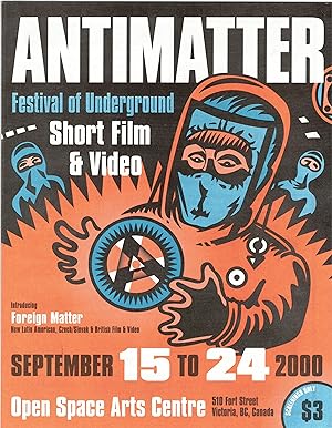 Antimatter 2000 Film Festival program