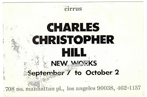 Charles Christopher Hill art invitation