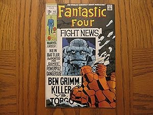 Marvel Comic Fantastic Four #92 1969 7.0 Stan Lee Jack Kirby