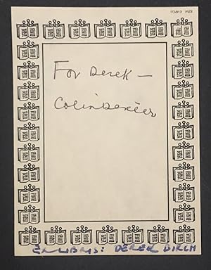 Autograph Signature and Dedication on Bookplate