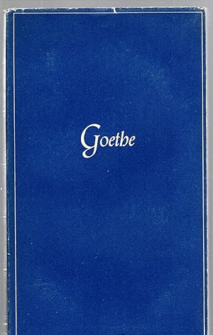 Goethe, zu dessen näherem Verständnis