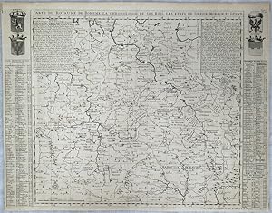 Carte du Royaume de Boheme, La Chronologie de ses Rois, Les Etats de Silesie, Moravie [Moravia], ...