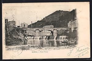 Carte postale Lodève, Pont Vinas