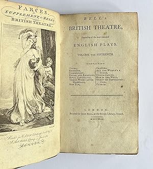 Bell's British Theatre. Volume the Fifteenth. Containing Twins, Deserter, Commissary, Edgar and E...
