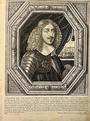 Antique portrait print, engraving | Gaston, duke of Orléans, published 1663, 1 p.