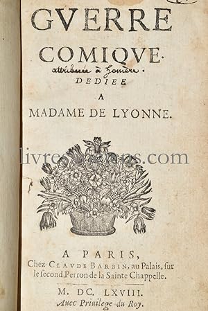 Guerre comique dédiée à Madame de Lyonne