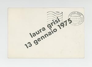 Exhibition postcard: laura grisi (opens 13 January 1975)