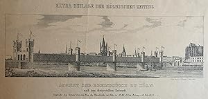 Ansicht der Rheinbrücke zu Köln, nach dem festgestellten Entwurfe.