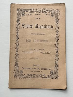 THE LADIES' REPOSITORY, A LITERARY AND RELIGIOUS MONTHLY FOR THE HOME. June 1860
