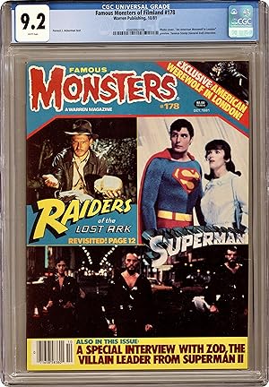 FAMOUS MONSTERS of FILMLAND No. 178 (Oct.1981) CGC Graded 9.2 (NM-)
