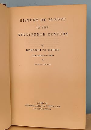 History of Europe in the Nineteenth Century