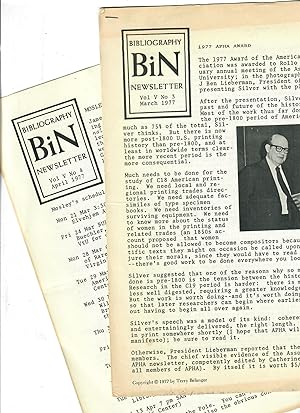 Bibliography Newsletter [BiN]: 2 assorted issues