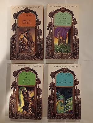 Chronicles of Narnia (4 book Matching set (Books 4 - 7)Prince Caspian, The Voyage of the Dawn Tre...