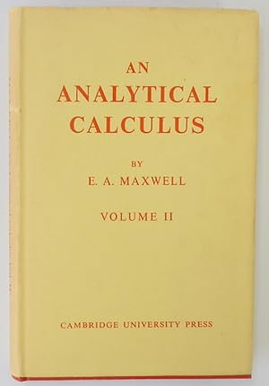 An Analytical Calculus: Volume II