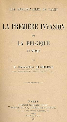 LA PREMIERE INVASION DE LA BELGIQUE -1792