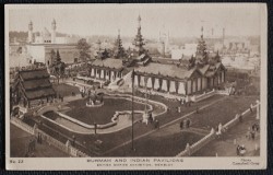 Burmah Indian Pavilions Exhibition Postcard