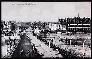 Brighton West Pier Circa 1918 Postcard