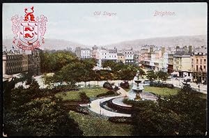 Brighton In Deo Fideus Old Steine Postcard