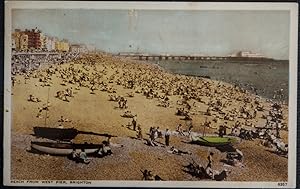 Brighton West Pier Vintage Postcard