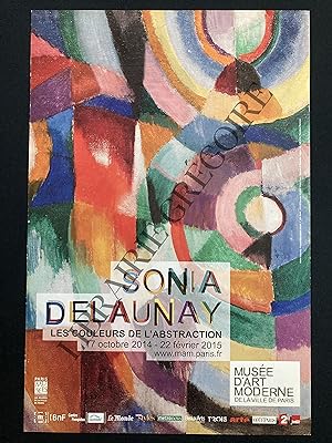 AFFICHE-SONIA DELAUNAY MUSEE D'ART MODERNE DE LA VILLE DE PARIS-17 OCTOBRE 2014-22 FEVRIER 2015