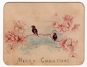 Christmas Greeting with Original Watercolor Artwork
