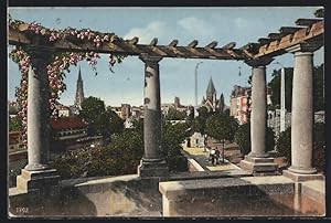 Carte postale Metz, Blick vom Aussichtsturm der Moselanlagen