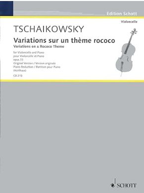 Variationen uber ein Rokoko-Thema op. 33: op. 33. Violoncello und Klavier. (Cello-Bibliothek)