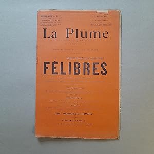 La Plume. N°53 Numéro exceptionnel consacré aux FELIBRES.