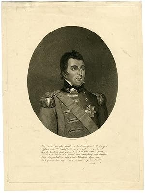 Antique Print-PORTRAIT-DUKE OF WELLINGTON-Hoogkamer-c.1825