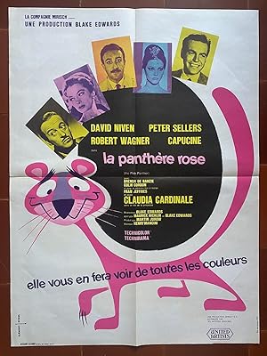 Affiche originale cinéma LA PANTHERE ROSE The Pink Panther PETER SELLERS Blake Edwards 60x80cm