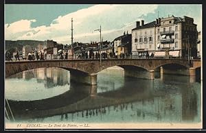 Carte postale Épinal, Le Pont de Pierre