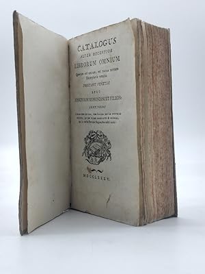 Catalogus alter recentior librorum omnium quorum vel unicum, vel pauca tantum exemplaria venalia ...