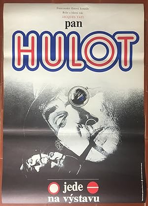 Affiche originale cinéma tchèque LES VACANCES DE MONSIEUR HULOT Pipe JACQUES TATI 58x83cm